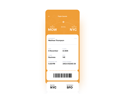 Ticket boarding flight details flights ios mobile app number onboarding passanger plane seattle tickets