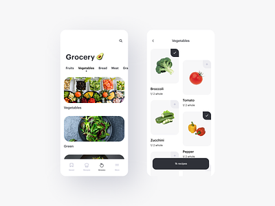 Recipes food food and drink food app food illustration grocery app grocery list grocery store homepage recipe recipe app recipe book recipe card recipes