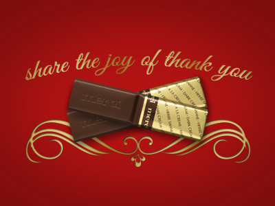 share the joy of thank you chocolate thank you
