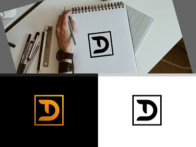 Lettermark T and D on Square app art brand branding clean design flat icon iconography icons identity illustration lettering logo minimal type typography ui vector web