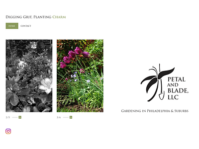 Minimalist website for a Professional Gardener! (Homepage)