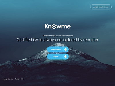 Signin/Signup page for Candidates to create & Certify their CV adobe photoshop applicants cv cv resume dark theme dark ui dribbble dribbble best shot dribbbleweeklywarmup flatdesign graphic design modern design mountain recruitment recruitment agency signin signup uidesign web website design