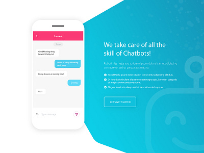 Chatbot - Services adobe photoshop chatbot dribbble dribbbleweeklywarmup figma graphic design illustration landingpage logo modern design our services ui uidesign uiux web app web design website design