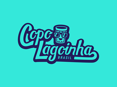 Lagoinha brand logo flat handwriting illustration lettering lettering logo logo vector