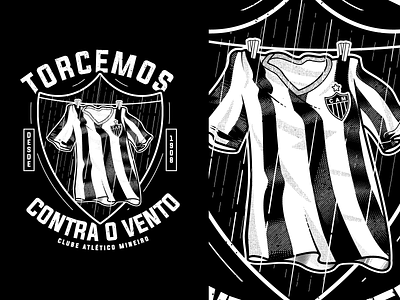 Atlético-MG | Galo Doido apparel design football galo graphic design soccer t-shirt tee vector