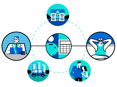 banking project illustrations