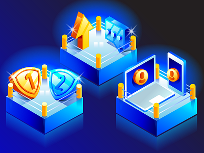 website isometric illustration