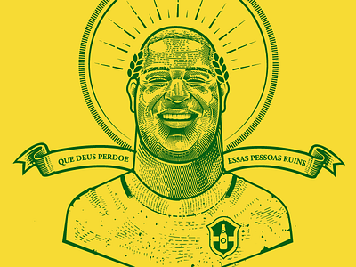 Adriano tee- design brazil emperor illustration linework portrait soccer soocer vector