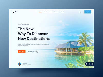 Travel Service - Vacation Travel Portal Concept