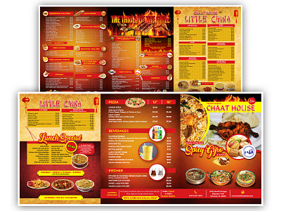Menu Card clean menu menu card menu design menucard modern print printready