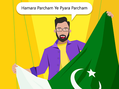 Indepedence Day of Pakistan Illustration-1