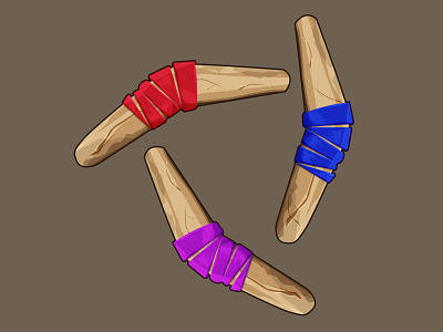 Boomerang boomerang game art weapon wood