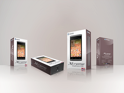 Voice Packaging 02 mobile packaging print ready smart phone