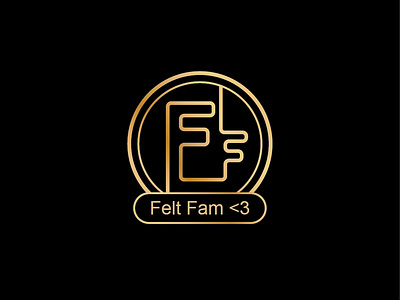 Felt Fam3 Logo adobe illustrator logo typography vector