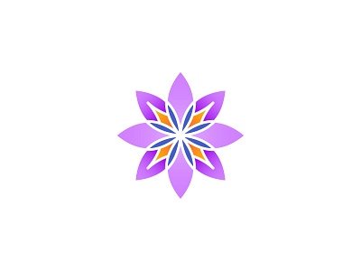 Flower Logo branding craft flower flowerillustration gradient homemade identity illustration logo logodesign purple