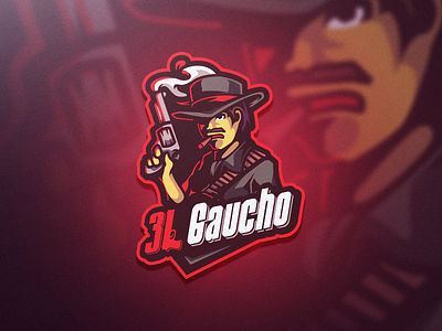 3L Gaucho art design esportlogo esportslogo gaming gaminglogo ilustration logo mascot sloth teamlogo vector