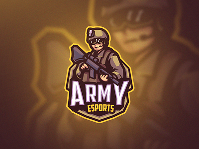 ARMY ESPORTS art branding design esport esportlogo gamer gamers gaming gaminglogo illustration logo mascot mascotlogo sloth teamlogo twitch vector