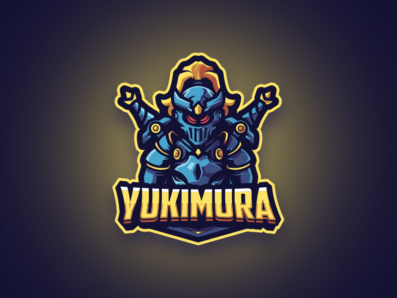 YUKIMURA ( Samurai ) twitch twitch overlay esportslogo esports illustration branding mascotlogo gamers esportlogo esport vector teamlogo sloth mascot gaming gamer design art logo gaminglogo