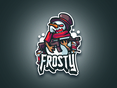 FROSTY design esportlogo esports gamer gaminglogo illustration logo mascot sloth teamlogo