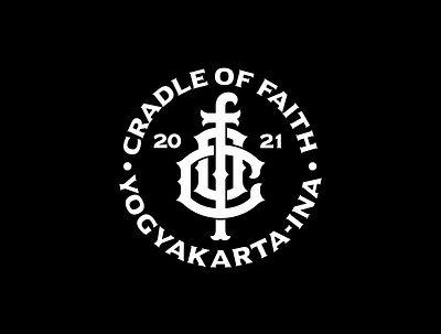 Cradle Of Faith Logo Monogram branding branding and identity design logo logoforsale logotype monogram vector vintage
