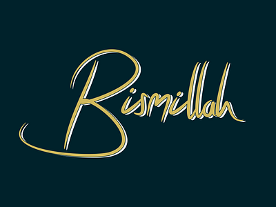 Bismillah Script lettering