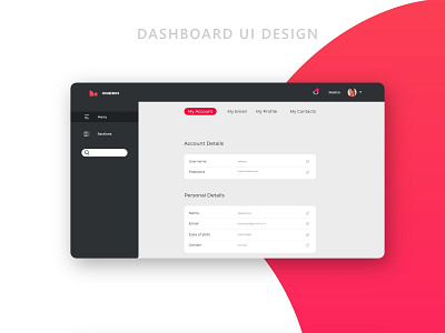 Dashboard UI dashboad dashboard design dashboard ui design designoftheday dribble illustration logo ui uiux