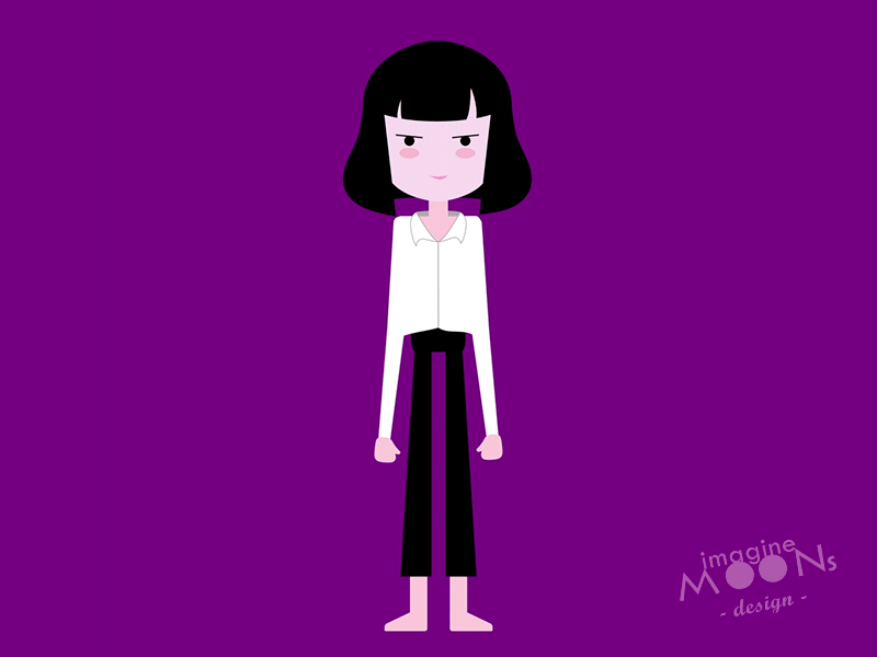 Dancing (I) - Mia Wallace adobe illustrator after effects after effects animation animation animation 2d illustration imaginemoons motion graphic motion graphics