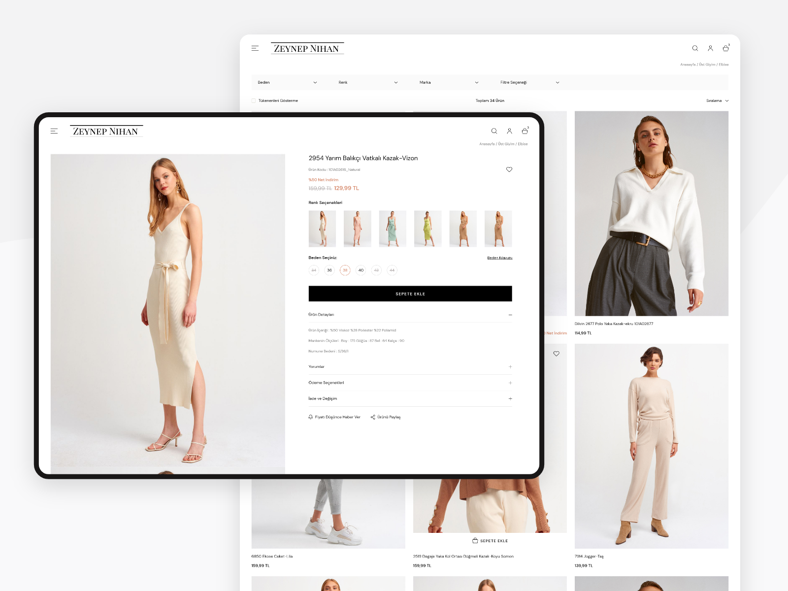 Fashion E-commerce Website by Umut Kartal on Dribbble