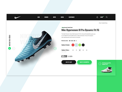 Nike Store Concept | Product Detail