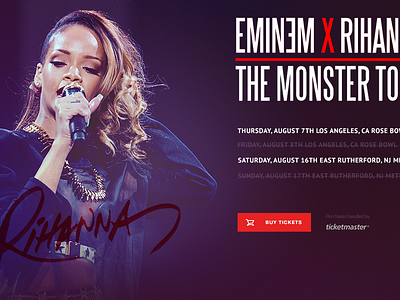 Eminem & Rihanna Ticketmaster Tour