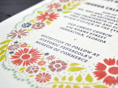 new wedding invite design doily flowers ivitation wedding