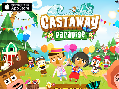 Castaway Paradise launch art game