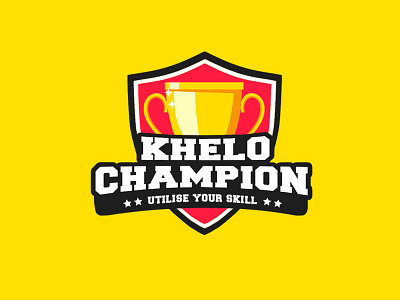 Khelo champion graphicsdesign illustration logo logo design