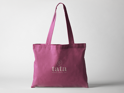 TATA - handmade organic soap brand branding design illustration logo pink soap typography vector