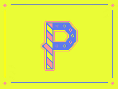P - typography 36daysoftype p. typography type yellow