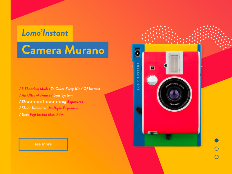 Lomo'Instant - Murano - Serie 1 lomography slider murano yellow photography gradient design flat lomo