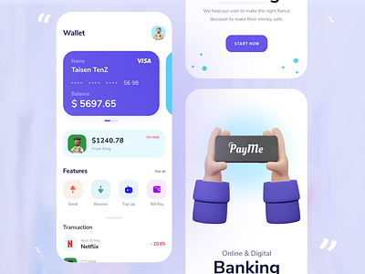 Mobile Banking App app app design app ui banking banking app finance mobile banking ui ui design wallet