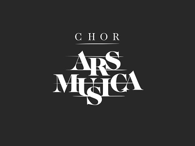Logo Design for the choir Ars Musica ars musica austria black and white chris mimler cm idea identity logo music salzburg typography