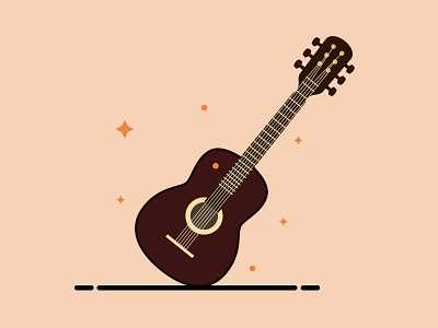 Guitar - all time favourite graphic design illustration