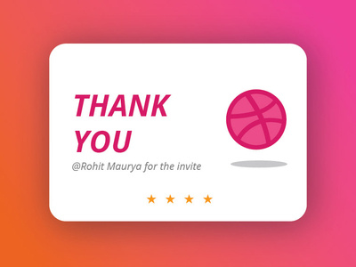 dribbble invitation