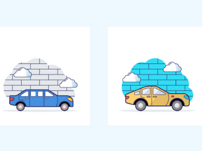 Flat transportation icon