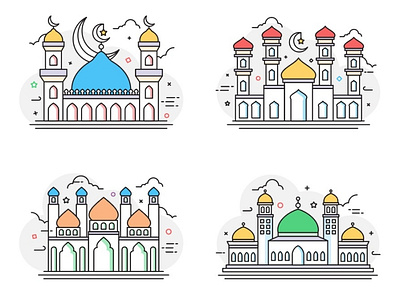 Line Art Mosque