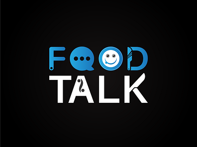 Food Talk minimal Logo