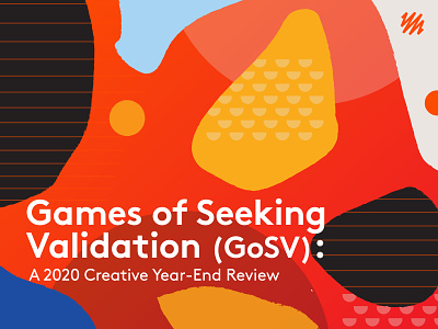 Games of Seeking Validation background color colorful cover geometric illustration orange pallete pattern review shape shapes year