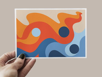 Postcard Abstract Shapes