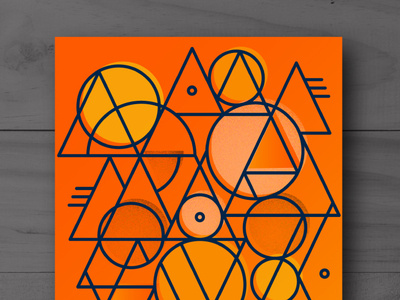 Triangles and Circles Poster #01904A abstract circle geometry illustration illustrator lines pattern poster sacred geometry shapes triangle triangles