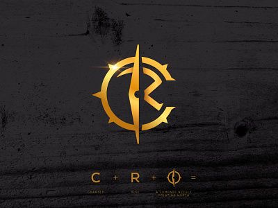 Logo Design [C + R + Compass] charted clever combination compass cool design direction geometric head icon letter logo logo design needle north risk symbol