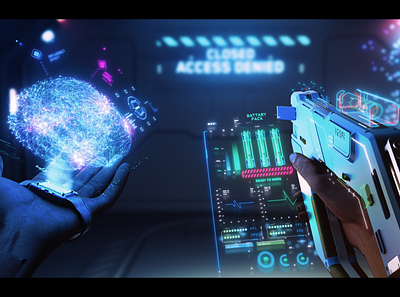 Fps.concept after effects c4d cinema 4d cyberpunk design fui houdini hud illustration illustrator octane redshift redshift3d ui