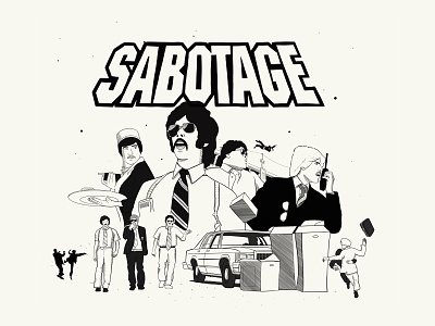 Beastie Boys - Sabotage (Video Collage) beastie boys illlustrator illustration mike d