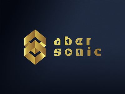 Aber Sonic design golden illlustrator illustration logodesign logotype vector